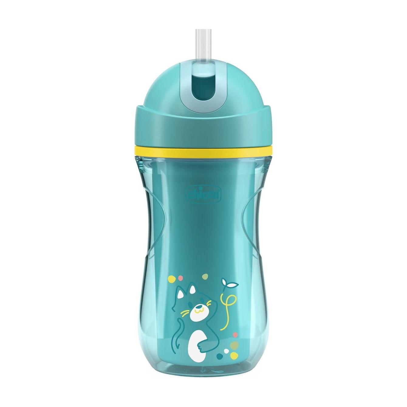 Chicco Thermal Straw Cup 266ml With 14m+ - Mint