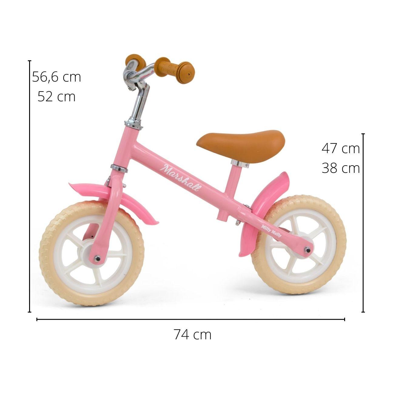 Milly Mally Balance Bike Marshall (Foam Wheels) - Pink