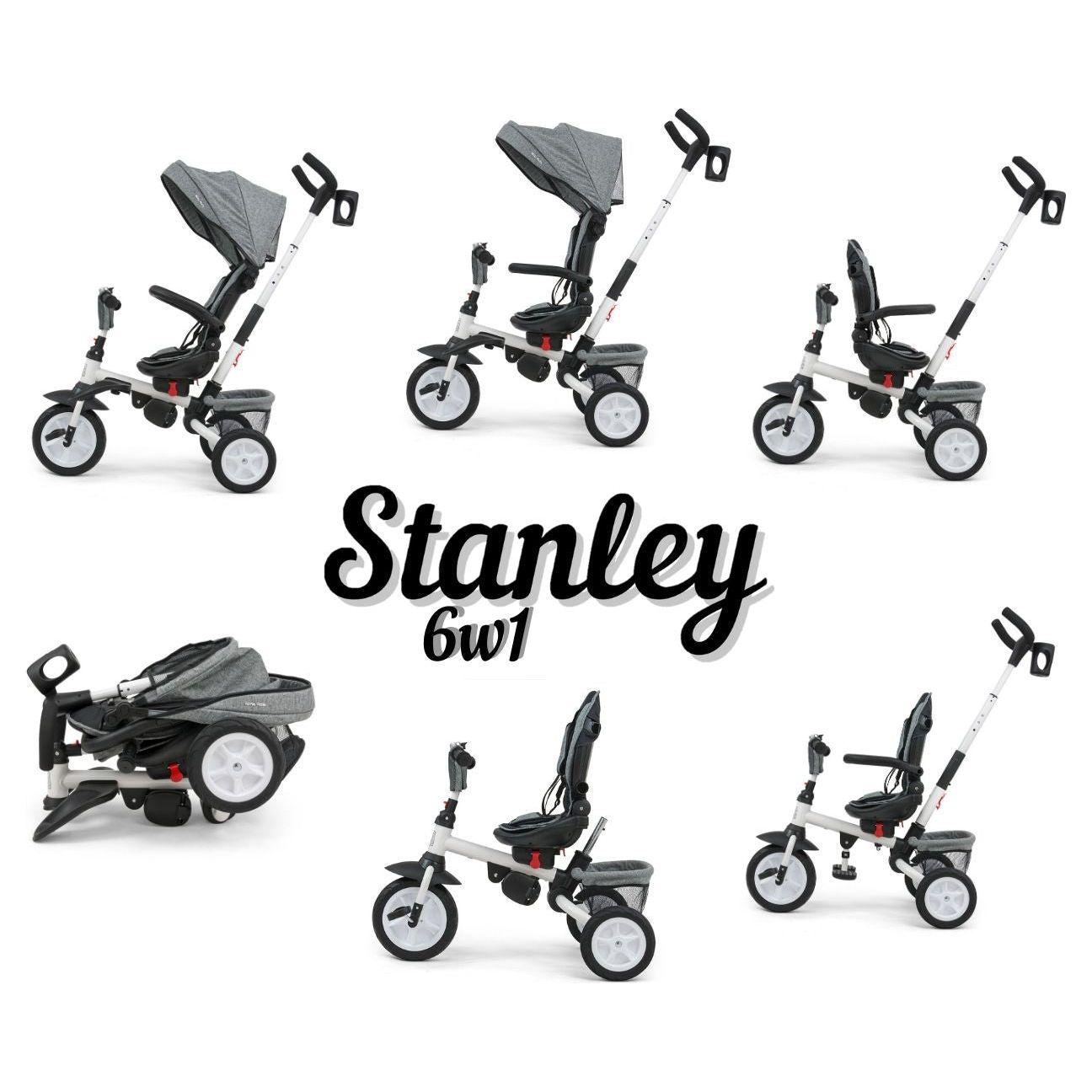 Milly Mally 6in1 Tricycle Stanley - Grey