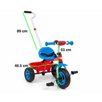 Milly Mally Tricycle Turbo With Handle - 4 Colours