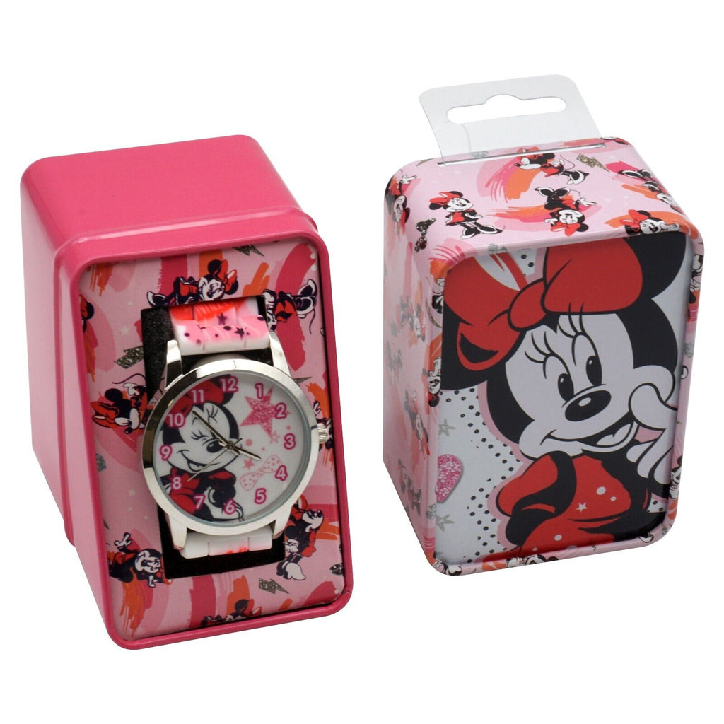 Licentie Minnie Mouse kleurrijk analoog horloge
