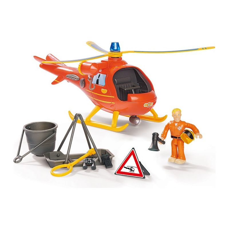 Simba Fireman Sam Helicopter Wallaby with Figure Tom