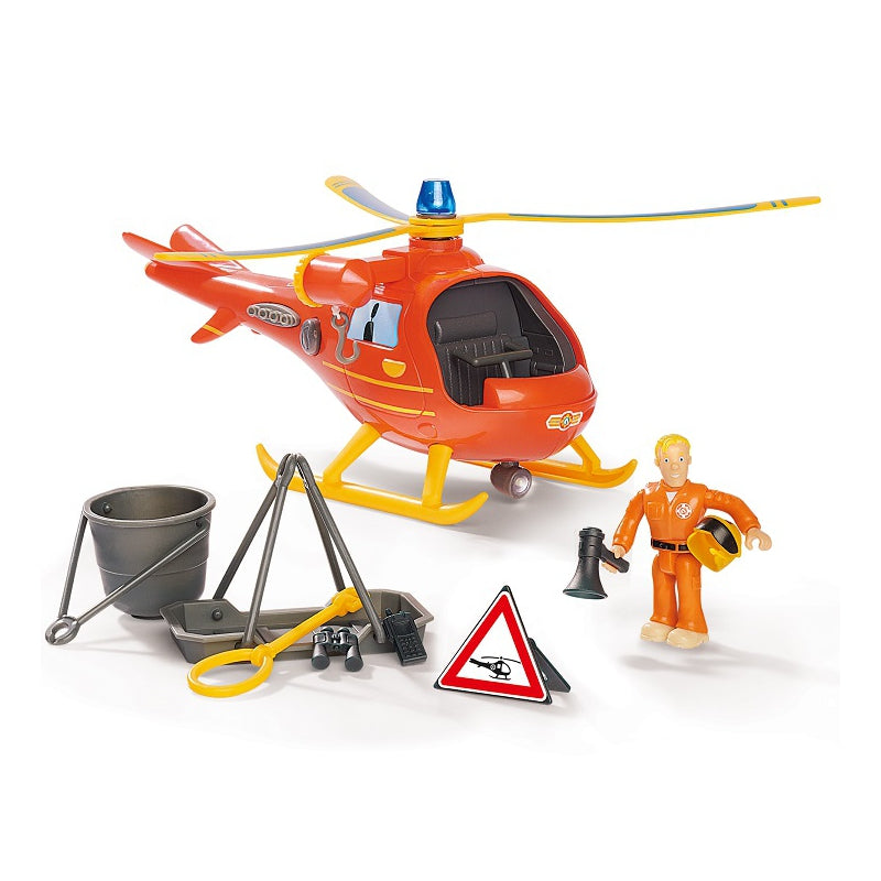 Simba Fireman Sam Helicopter Wallaby with Figure Tom