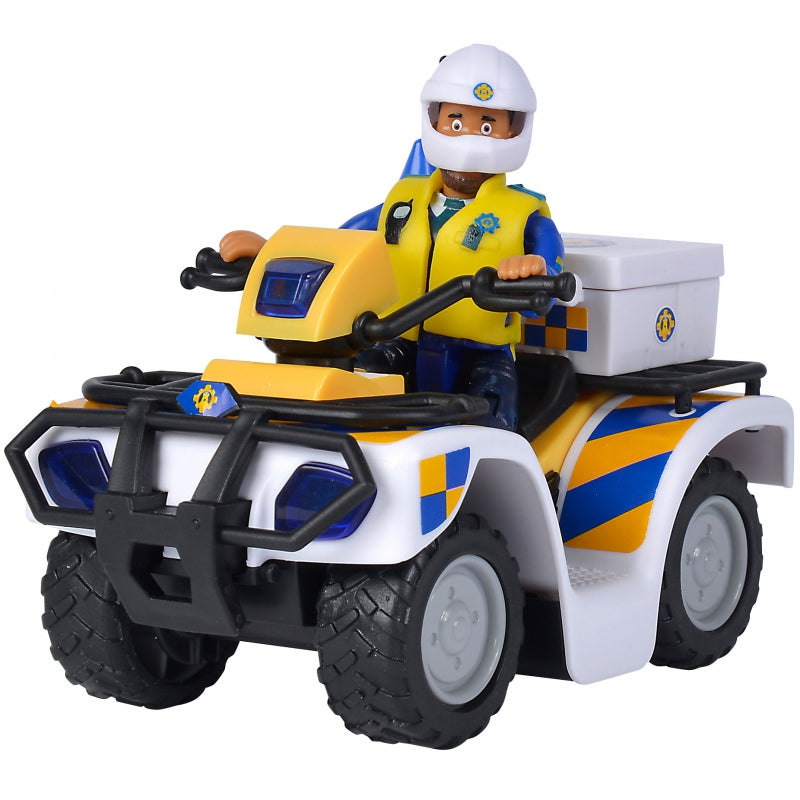 Simba Firefighter Sam Police Quad with Malcolm Figure