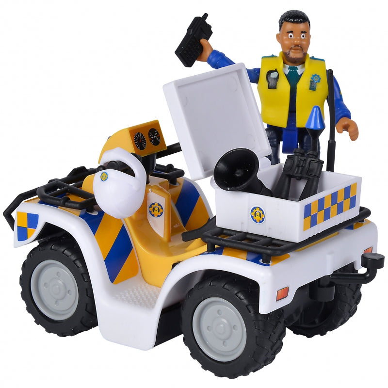 Simba Firefighter Sam Police Quad with Malcolm Figure