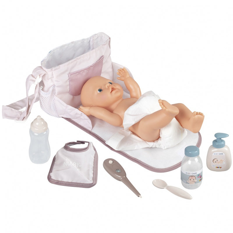 Smoby Baby Nurse Changing Bag + Doll Accessories
