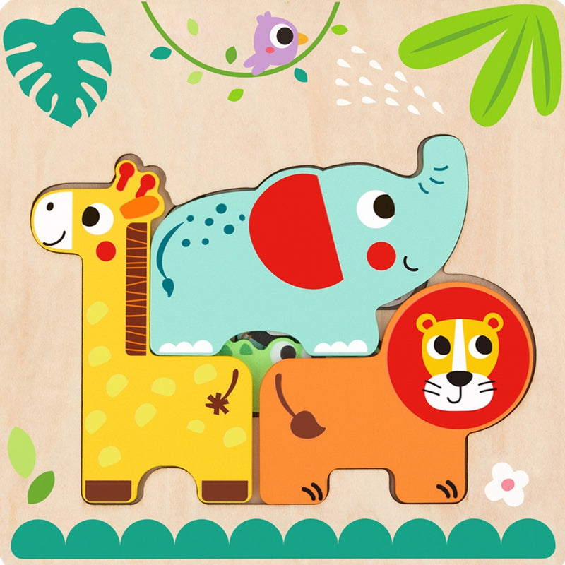 Tooky Toy Wooden Multi-Layer Puzzle