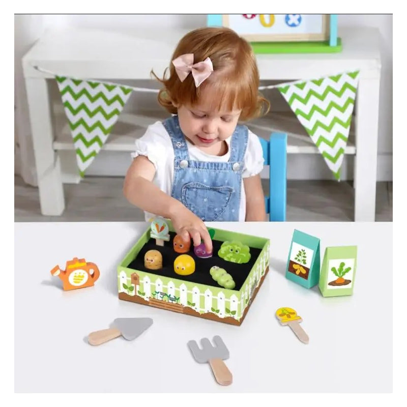 Tooky Toy Montessori houten moestuin