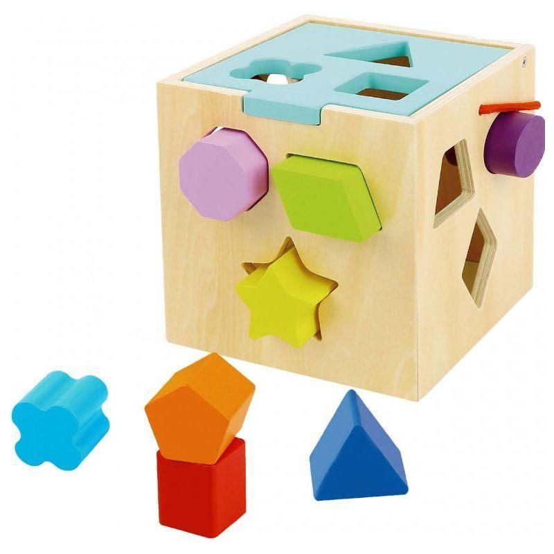 Tooky Toy Wooden Shape Sorter 13 pcs 12m+