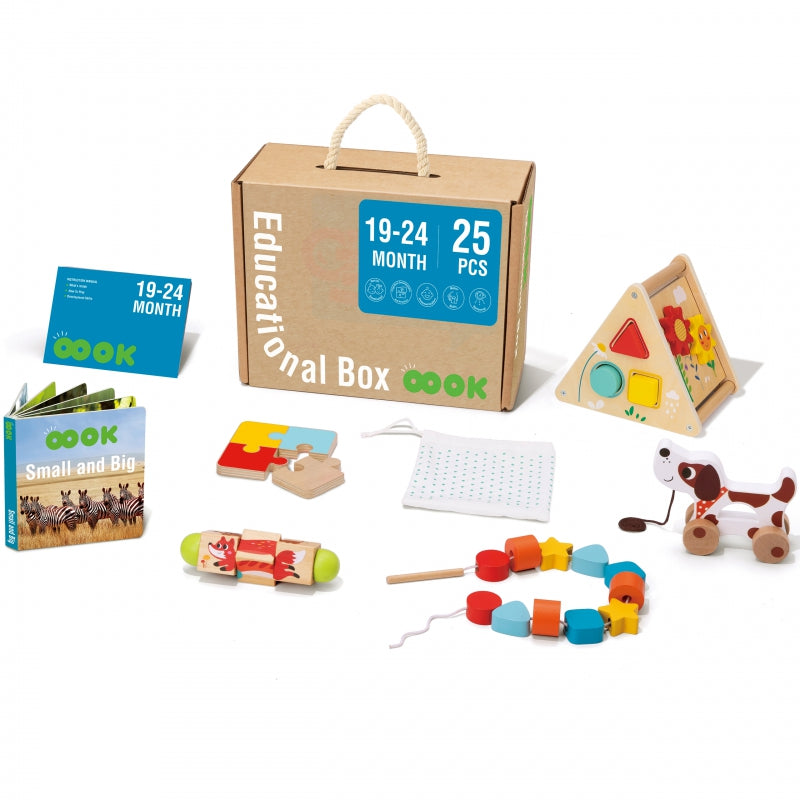 Tooky Toy Educational Box 25 pcs - 19-24 Months