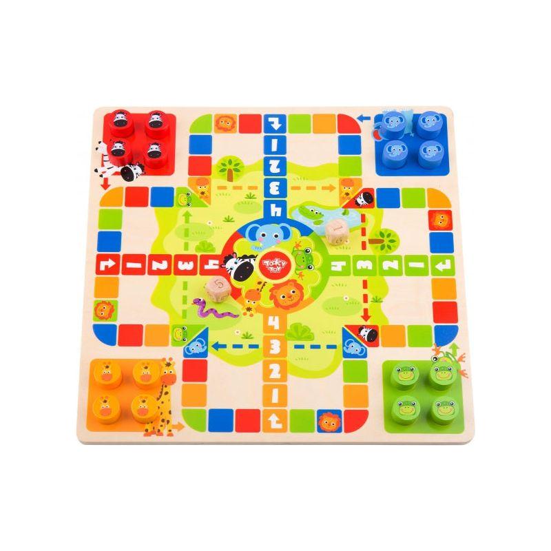 Tooky Toy 2 in 1 Houten Spel Ludo