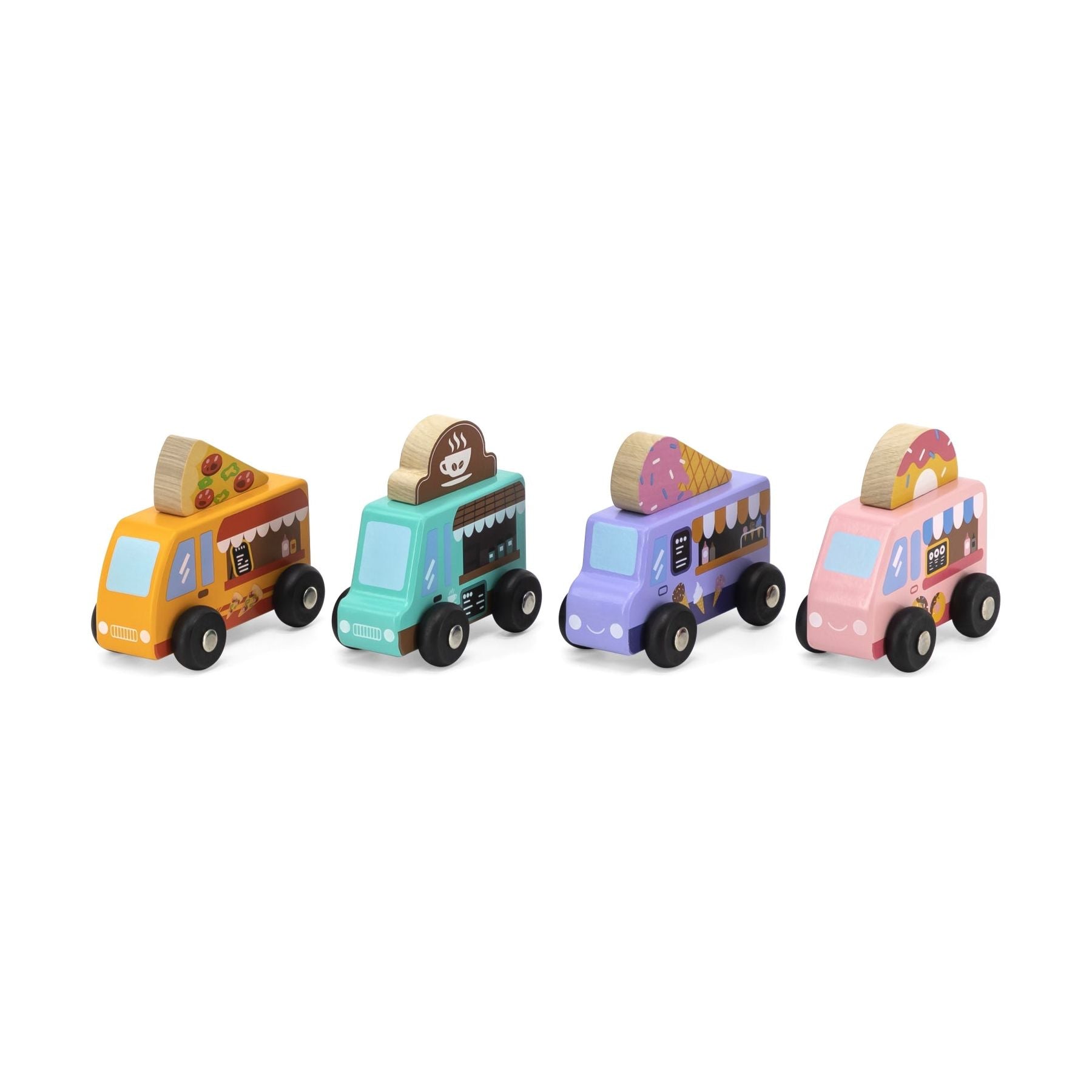 Viga Food Track Cars 4 Pack