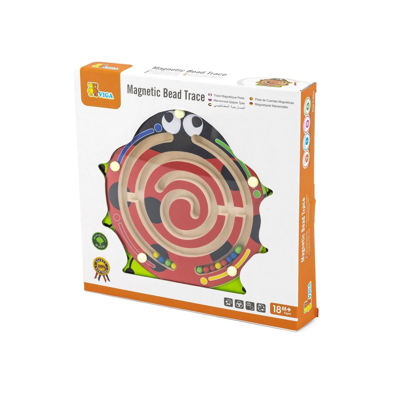 Viga Wooden Magnetic Maze Ladybug