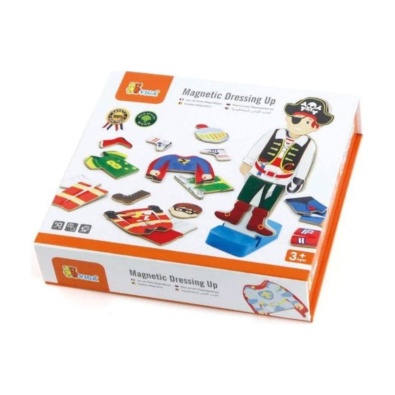 Viga Jigsaw Magnetic Educational Pirate Dress Up Puzzle