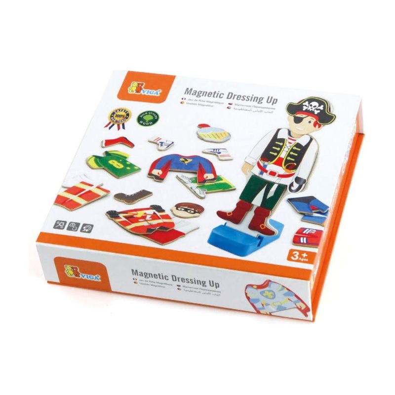 Viga Jigsaw Puzzle Éducatif Magnétique Pirate Habillé