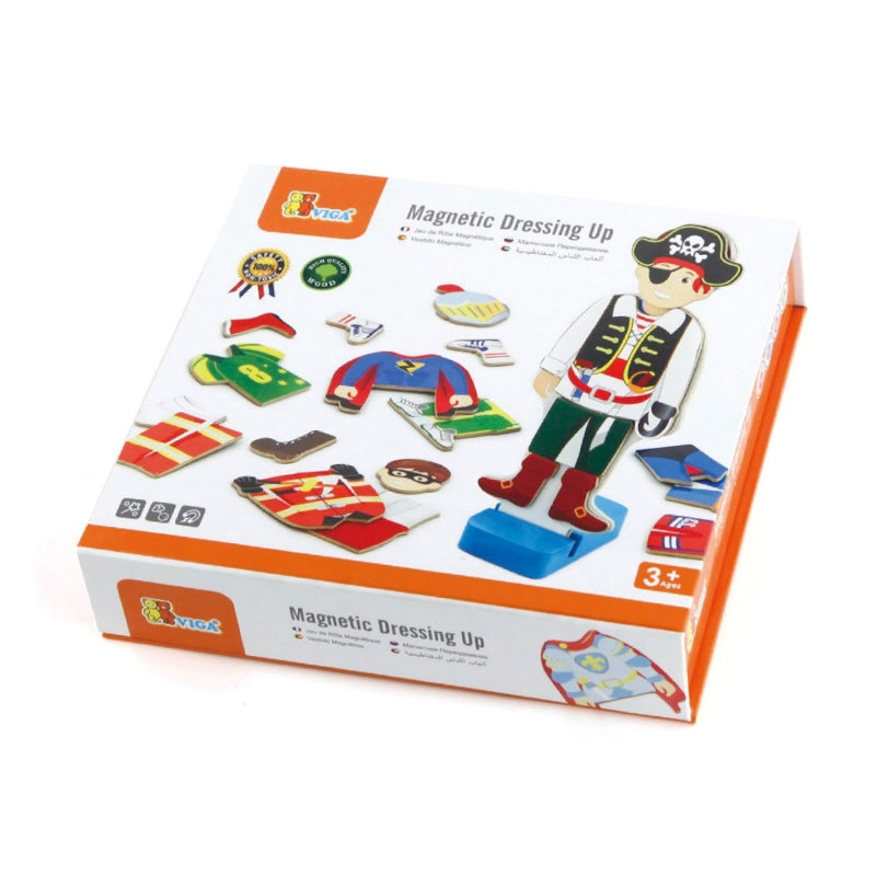 Viga Jigsaw Magnetic Educational Pirate Dress Up Puzzle