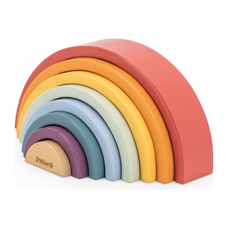 VIGA PolarB Wooden Rainbow Puzzle Montessori 18m+