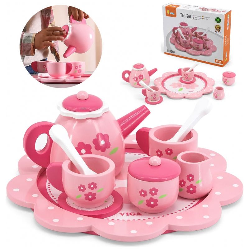 Viga Pink Tea Set