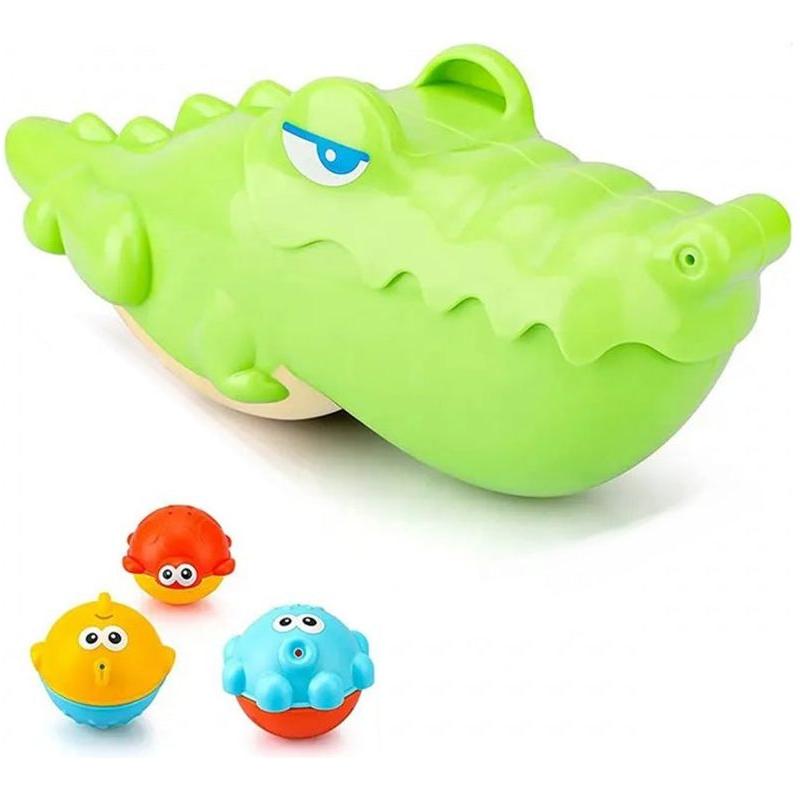 Woopie Crocodile and Fish Bath Toy 3 pcs - 12m+