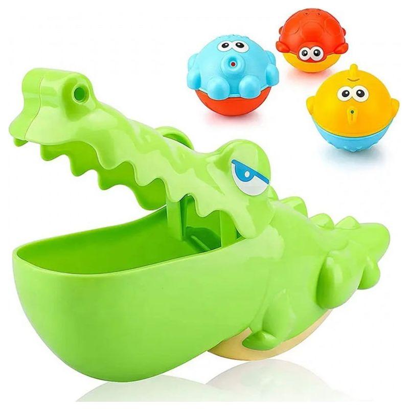 Woopie Crocodile and Fish Bath Toy 3 pcs - 12m+