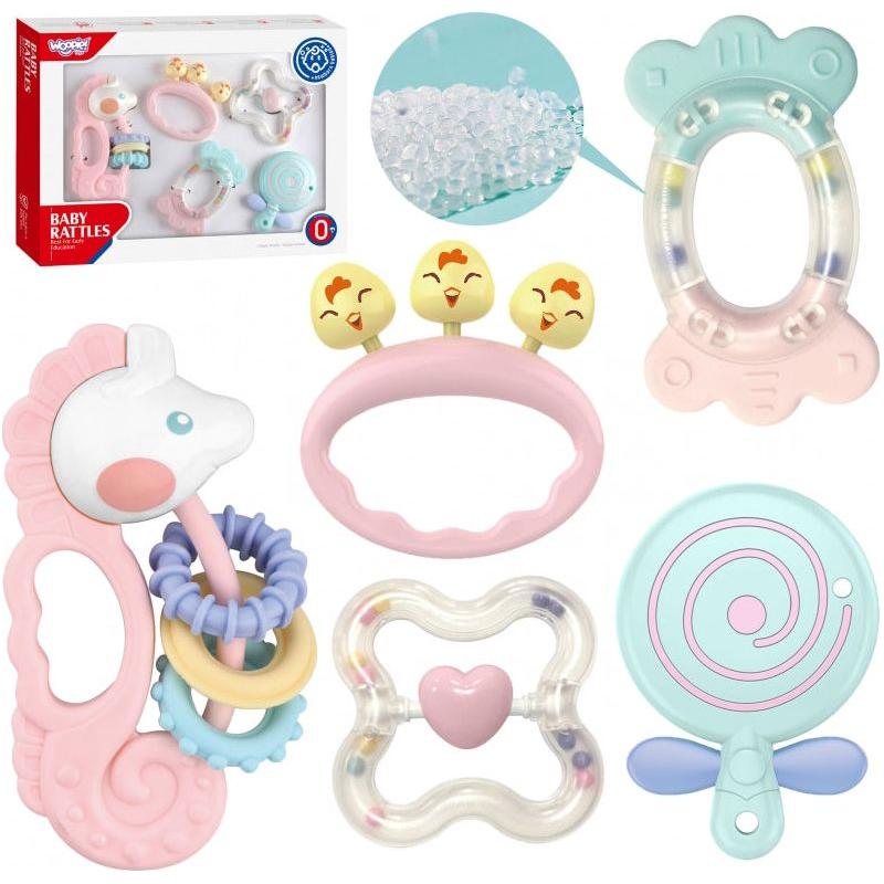 Woopie Baby Sensory Rattle Set 5 pcs