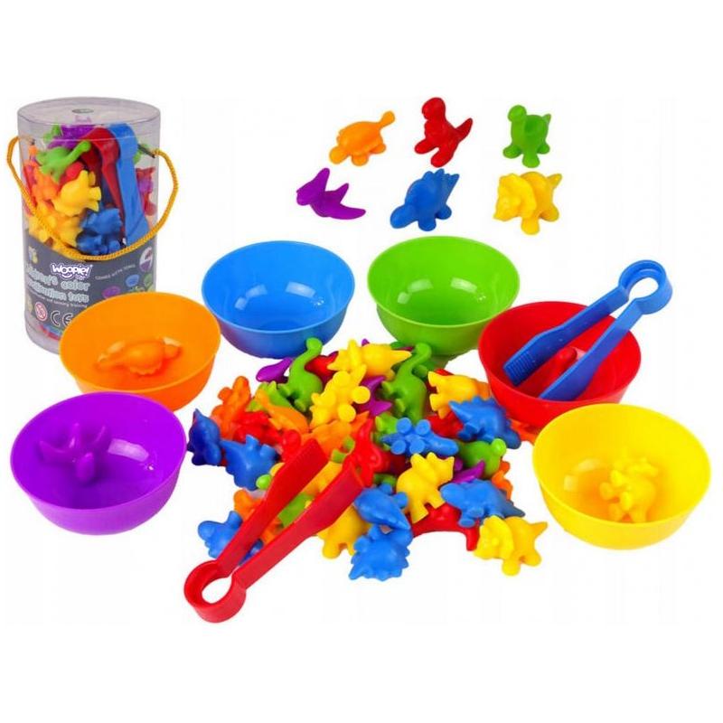 Woopie Montessori Style Colour Classification Toy - Dinosaurs