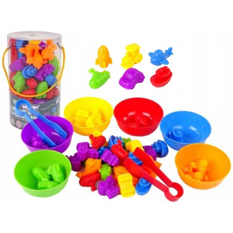 Woopie Montessori Style Colour Classification Toy - Vehicles