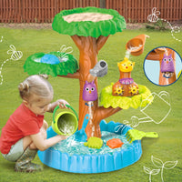 WOOPIE Water Table 2-in-1 Sandbox Happy Tree 8 pcs
