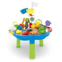 Woopie 3-Compartment Pirate Ship Water Sand Table With 13 Accessories