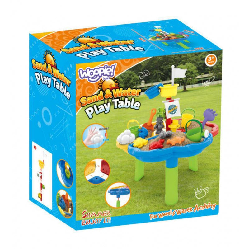 Woopie 3-Compartment Pirate Ship Water Sand Table With 13 Accessories