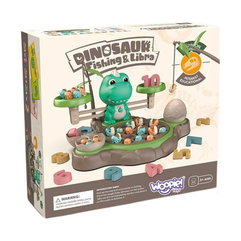 Woopie Dinosaur Fishing Game With Balance Scale