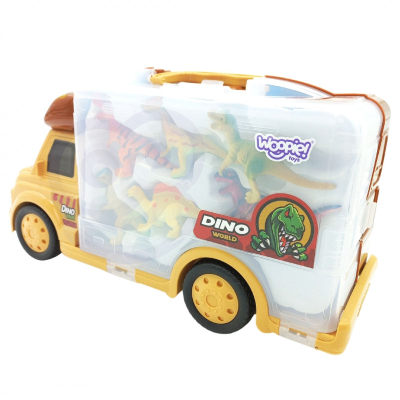 WOOPIE 2-in-1 Car Set Suitcase + Dinosaurs Figures 6 pcs.
