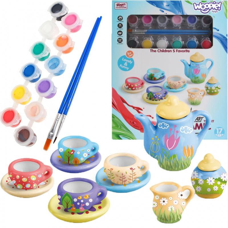 Woopie Art&Fun Paint Your Tea Set - 2 Versions
