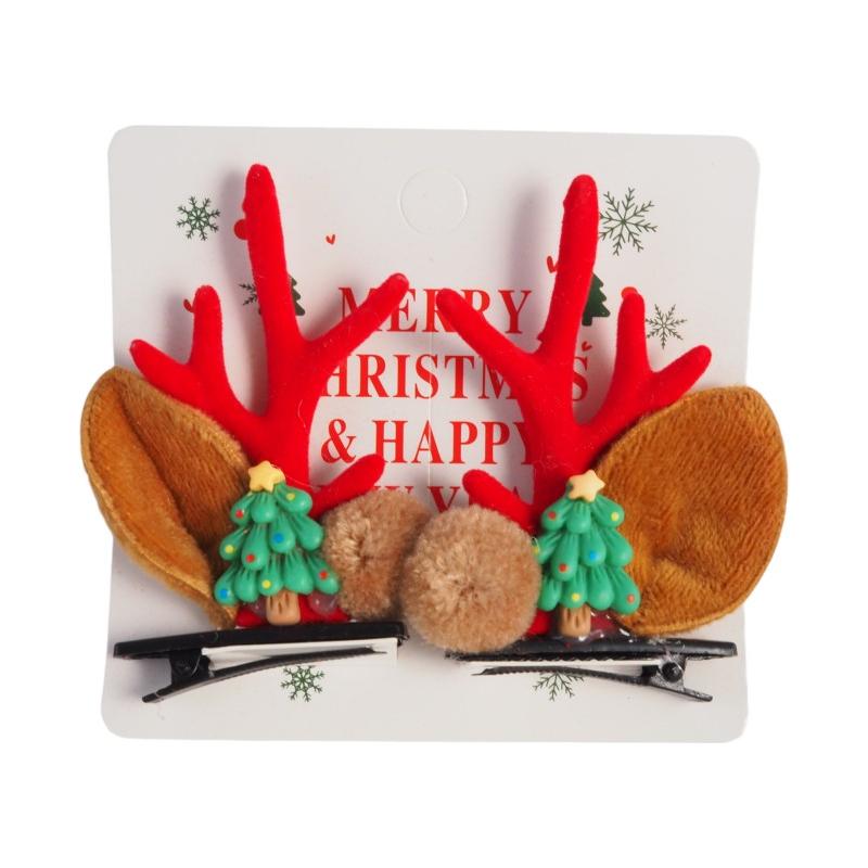 Christmas Tree Reindeer Ears Holiday Clips