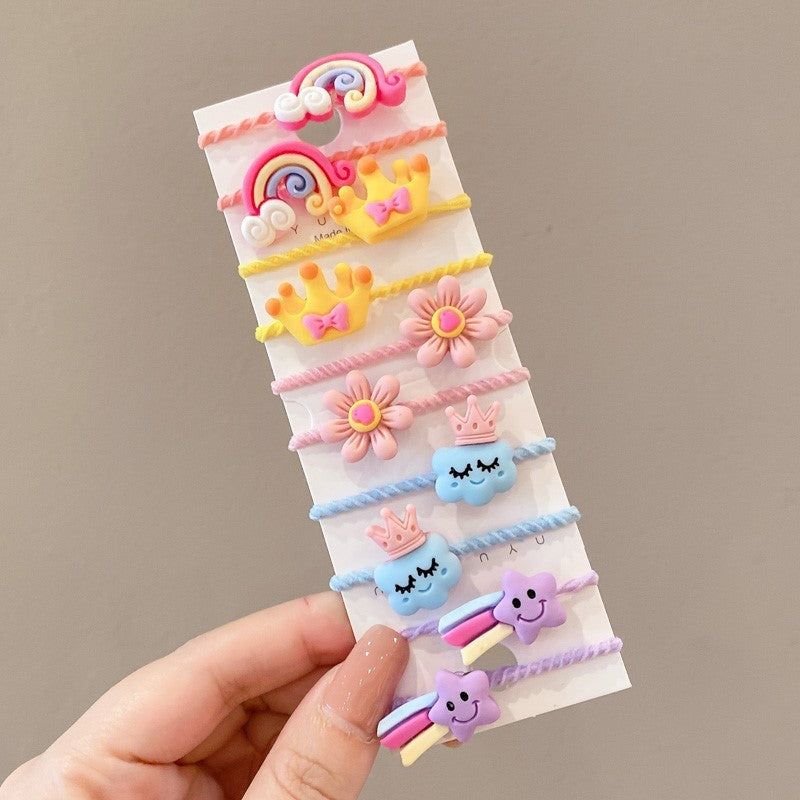 Hairbands Princess & Rainbow 10-pack