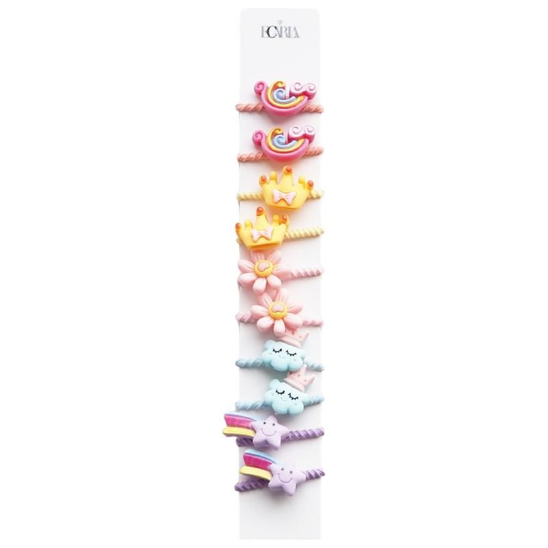 Hairbands Princess&Rainbow 10-pack