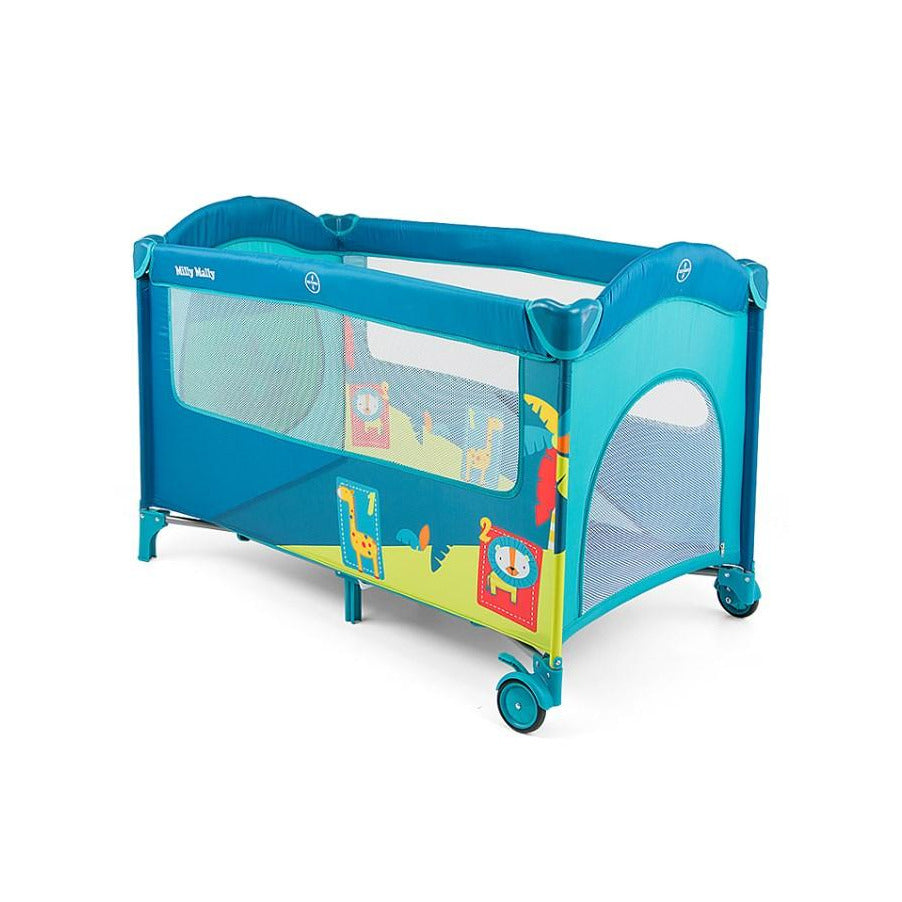 Steel Blue Milly Mally Mirage Travel Cot - 5 Colours