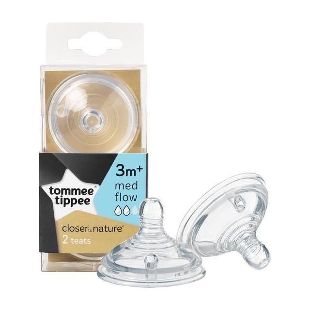 Light Gray Tommee Tippee Closer to Nature Teat 2 Pack - 4 Sizes