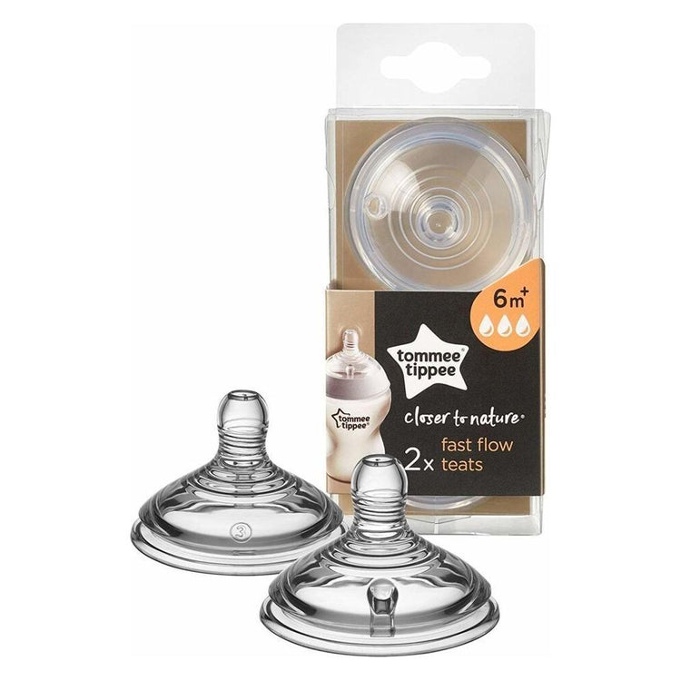 Gray Tommee Tippee Closer to Nature Teat 2 Pack - 4 Sizes