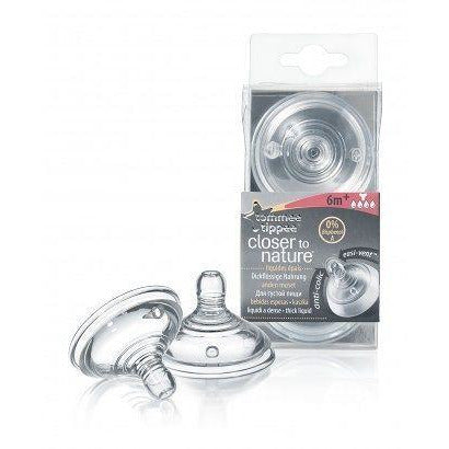 Light Gray Tommee Tippee Closer to Nature Teat 2 Pack - 4 Sizes