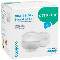 Dodger Blue Babyono Breast Breast Pads - White 40 pcs