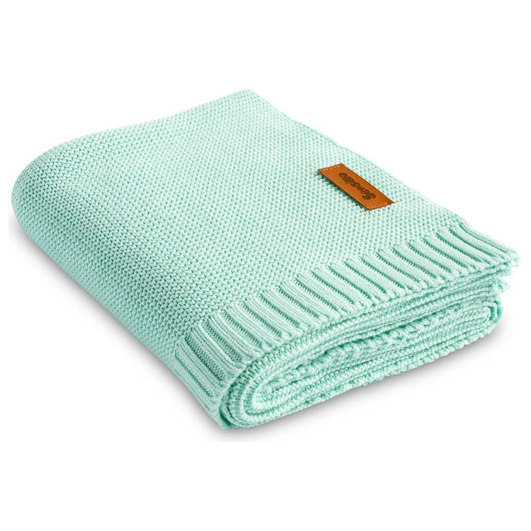 Light Gray Sensillo Knitted Bamboo Cotton Blanket - 9 Colours