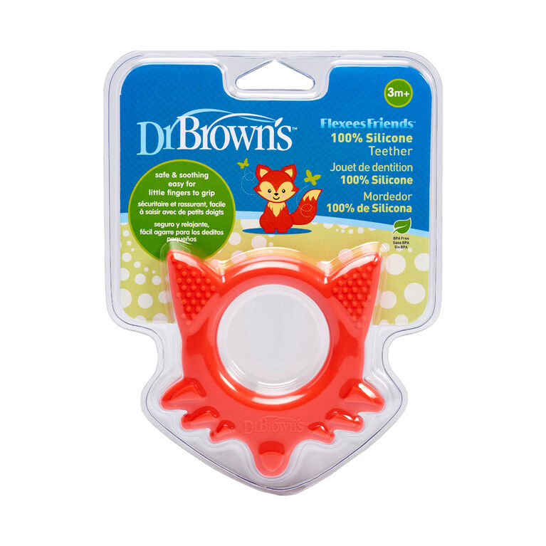 Light Gray Dr Brown's Flexees Teether 3m+ - 3 Designs