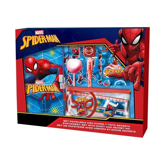 Licentie Spiderman Briefpapier Set met Geheime Inkt