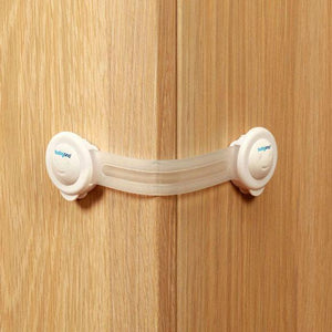 Tan Babyono multipurpose cabinet lock - white 2 pcs