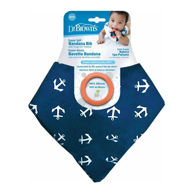 Dark Slate Gray Dr. Brown‚Äö√Ñ√∂‚àö√ë‚àö¬•s Teething Bandana Bib - 4 Designs