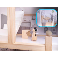 Thistle Wooden Dollhouse + Furniture 80cm