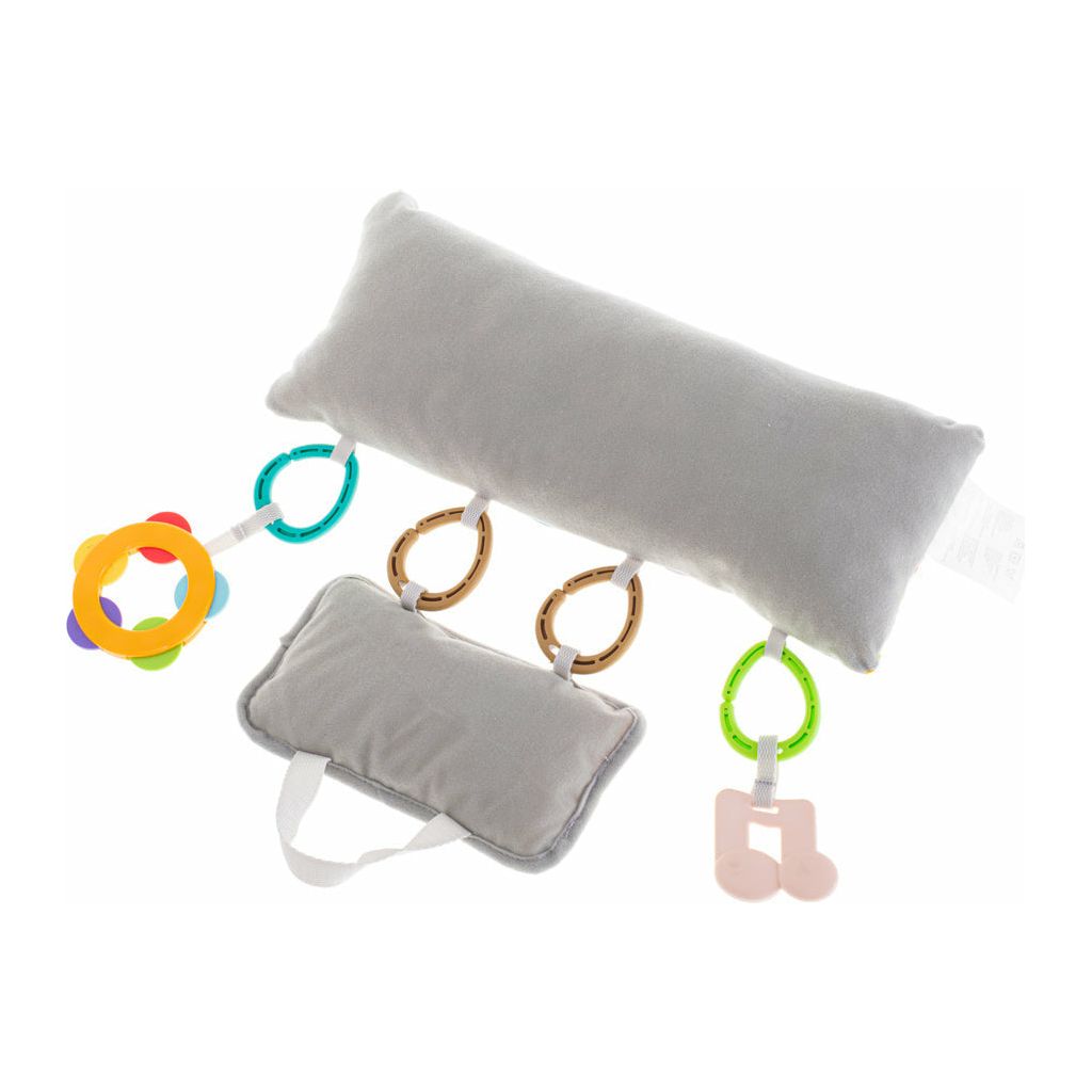 Dark Gray Tummy Time Piano Pillow