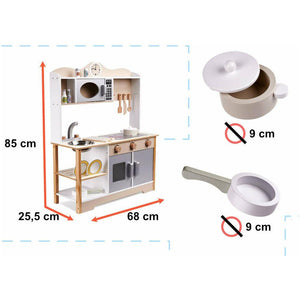 Light Gray Lulilo Wooden Kitchen - 2 Colours