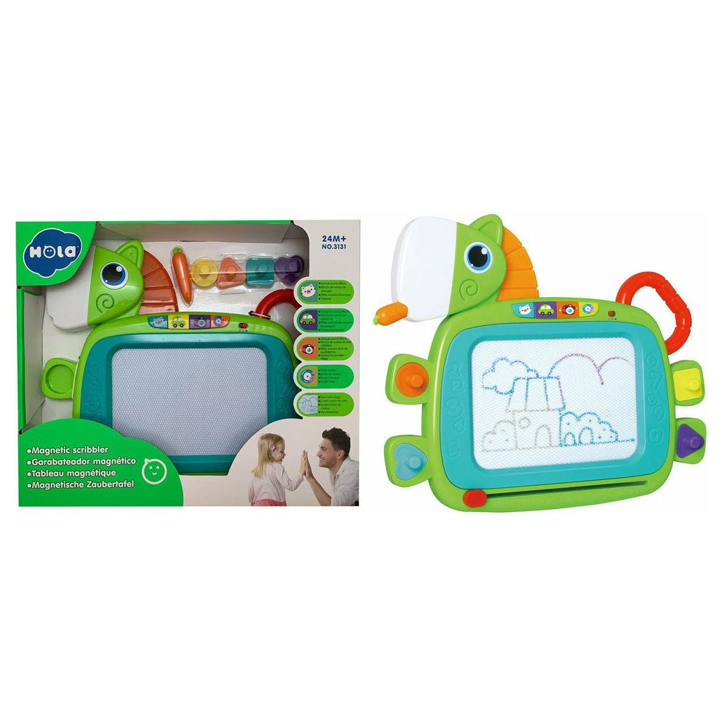 Yellow Green Hola Magnetic Drawing Tablet 24m+